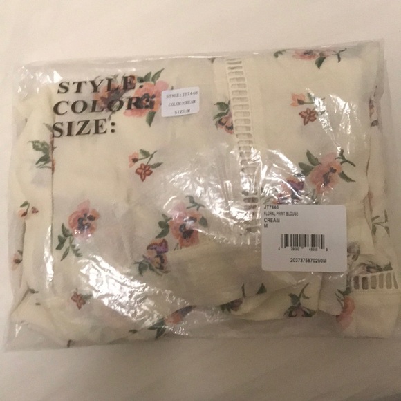 Jealous tomato floral open back top - Picture 6 of 6